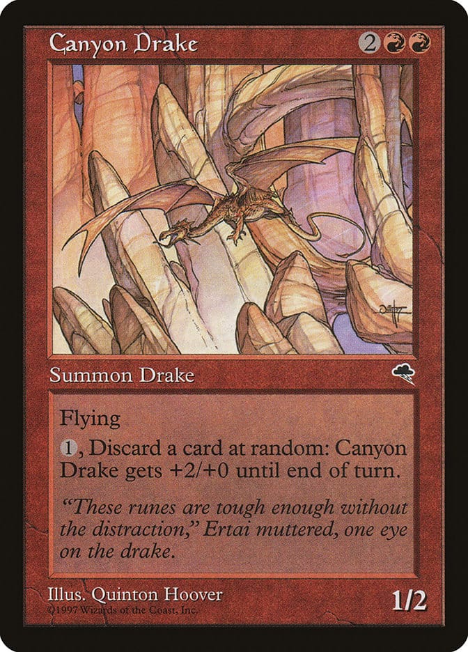 Canyon Drake [Tempest] Magic: The Gathering