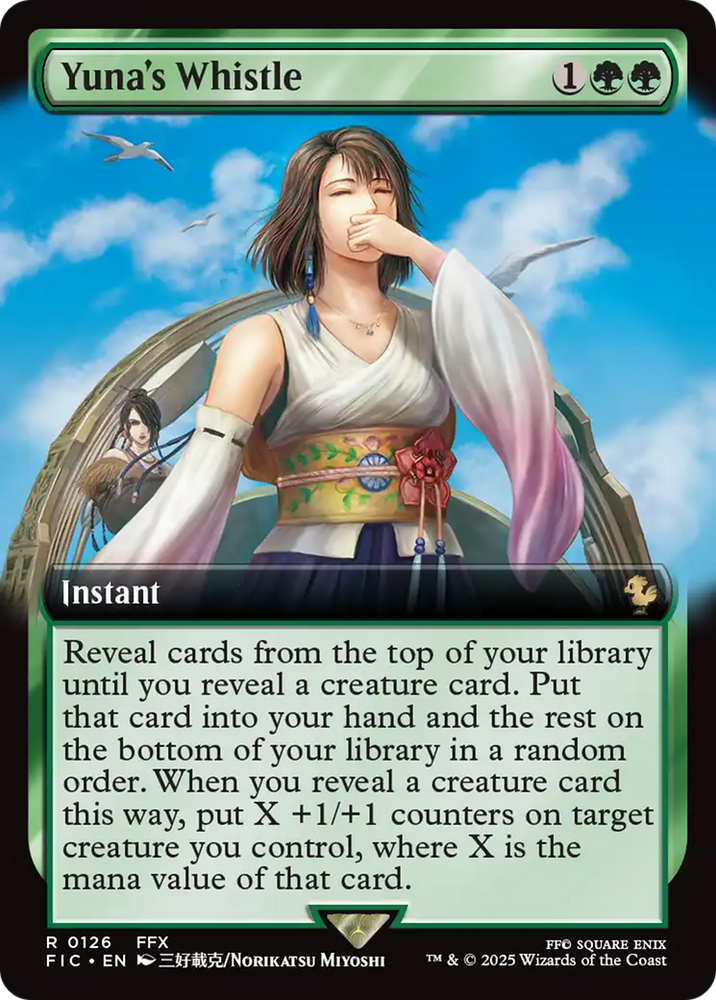 Yuna's Whistle (Extended Art) [FINAL FANTASY Commander] Magic: The Gathering