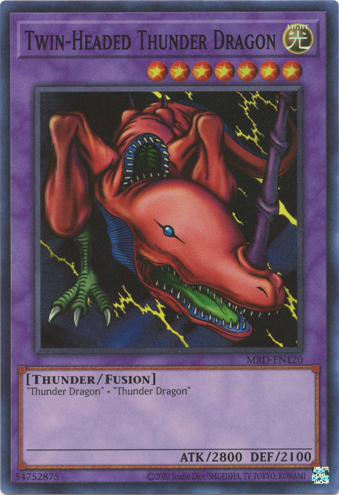 Twin-Headed Thunder Dragon (25th Anniversary) [MRD-EN120] Super Rare - Yugioh Cards For Your TCG Needs!