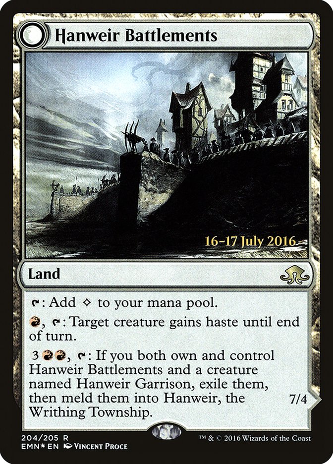 Hanweir Battlements [Eldritch Moon Prerelease Promos] Magic: The Gathering