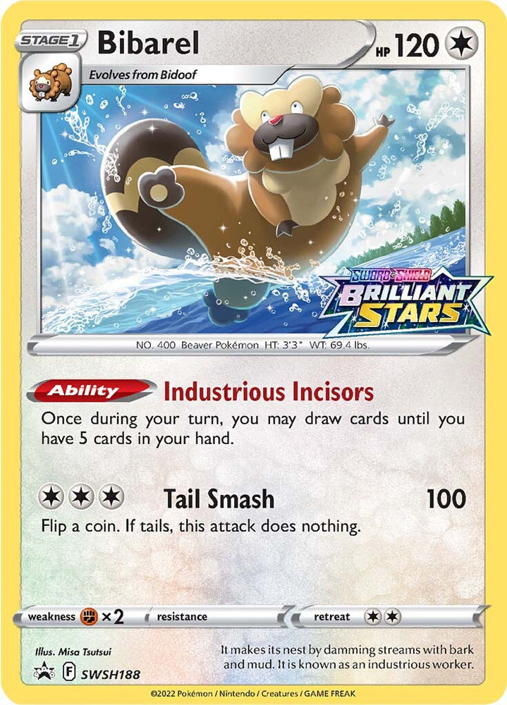 Bibarel (SWSH188) (Prerelease Promo) [Sword & Shield: Black Star Promos] Pokémon