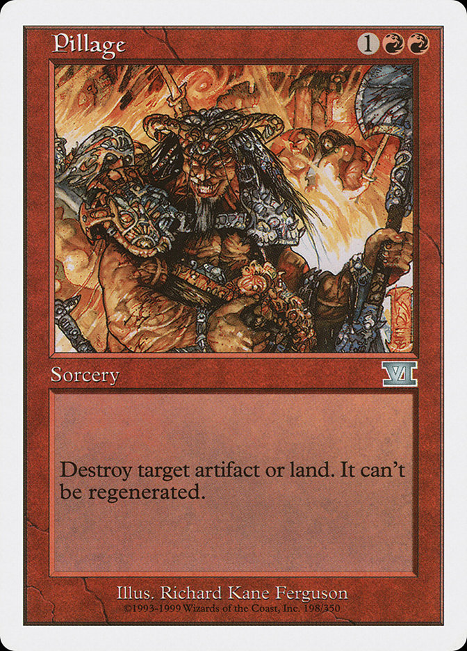 Pillage [Classic Sixth Edition] Magic: The Gathering