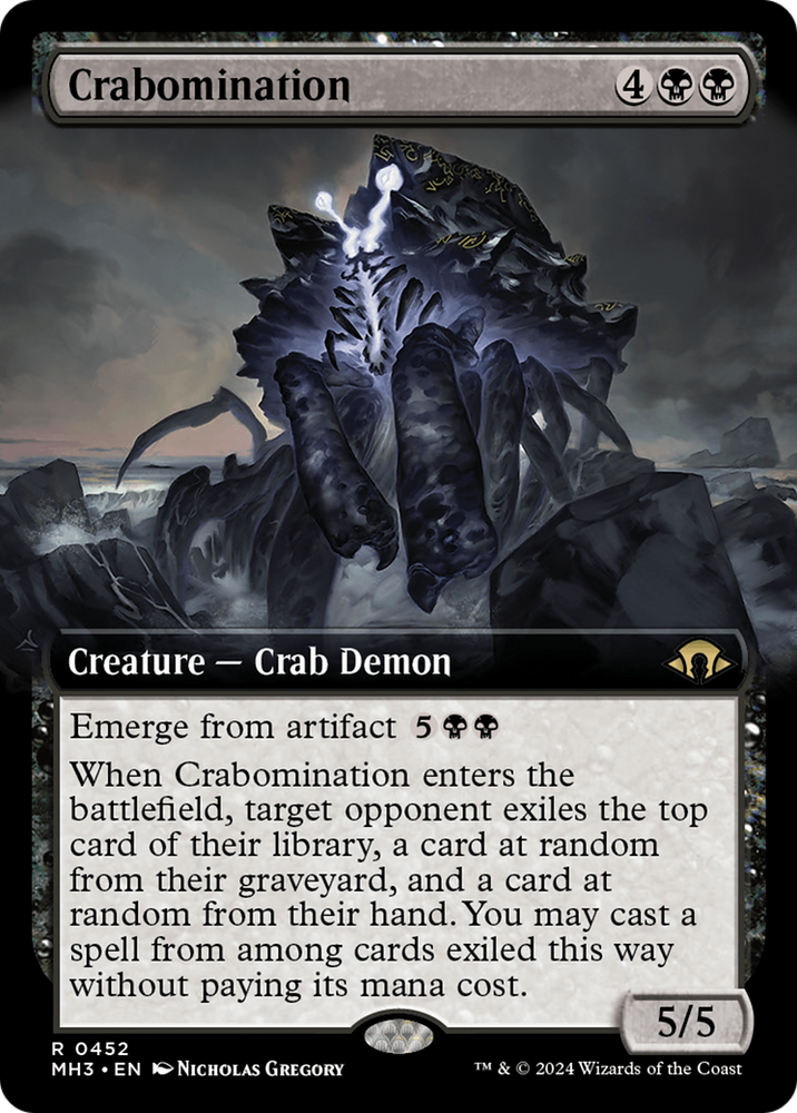 Crabomination (Extended Art) [Modern Horizons 3] Magic: The Gathering