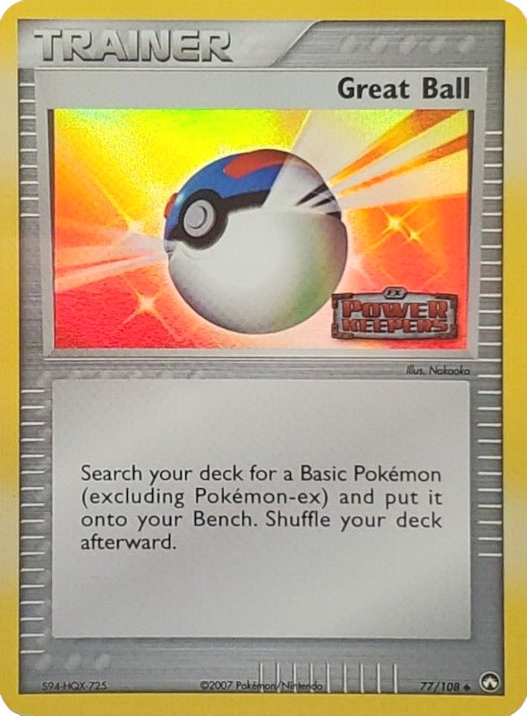 Great Ball (77/108) (Stamped) [EX: Power Keepers] Pokémon