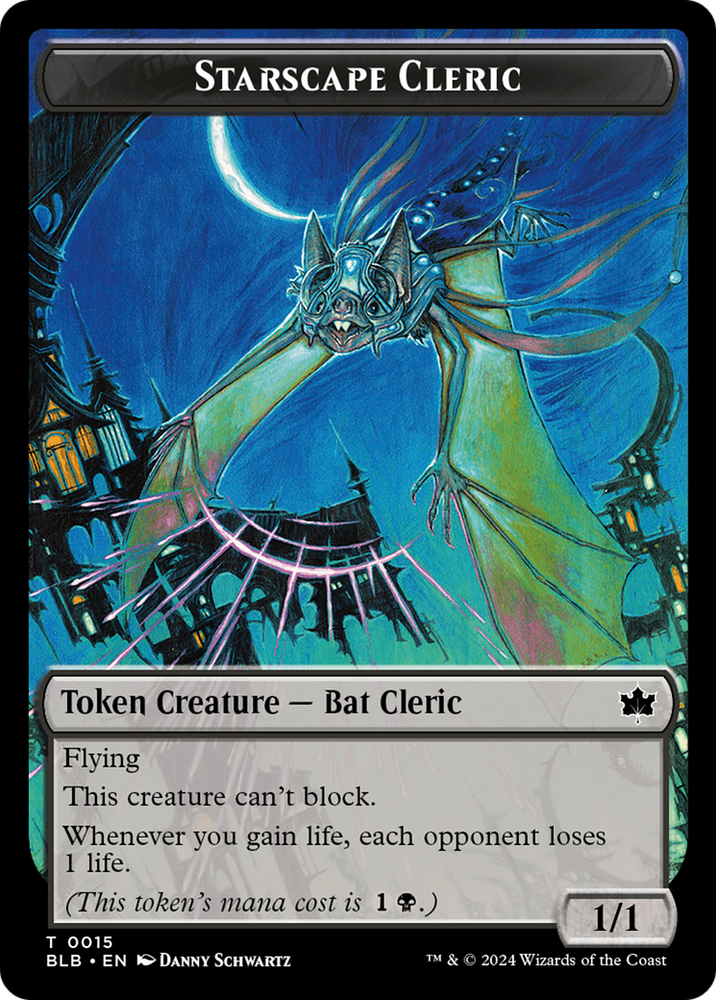 Squirrel // Starscape Cleric Double-Sided Token [Bloomburrow Tokens] Magic: The Gathering