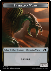 Phyrexian Germ // Phyrexian Wurm (0018) Double-Sided Token [Modern Horizons 3 Tokens] Magic: The Gathering
