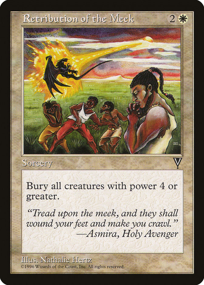 Retribution of the Meek [Visions] Magic: The Gathering