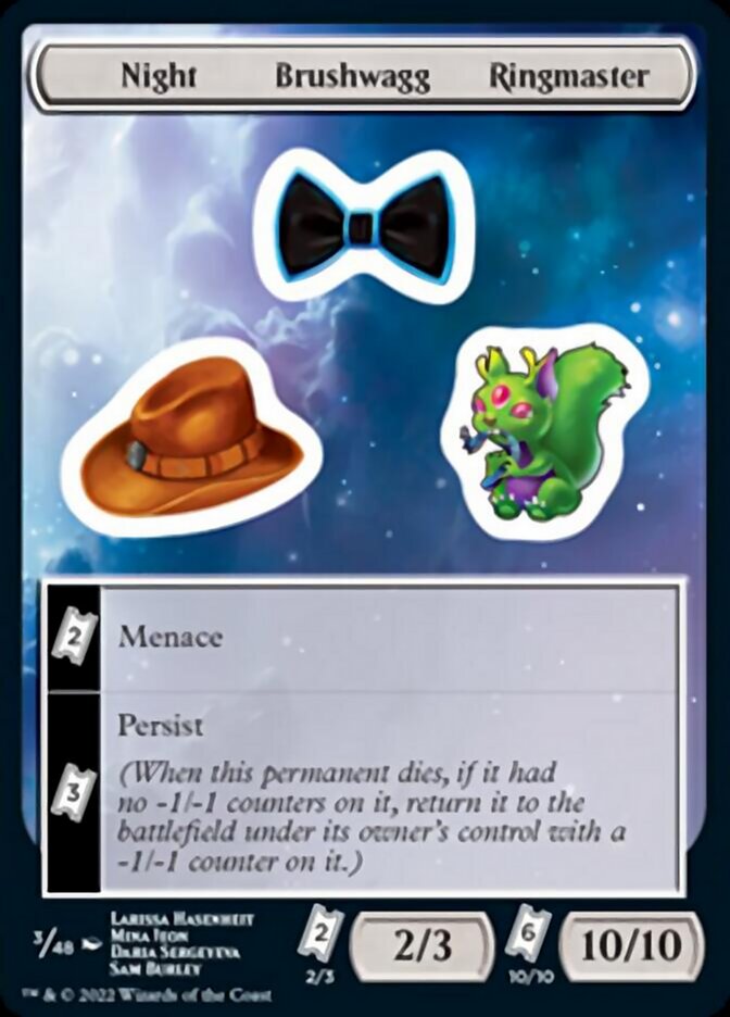 Night Brushwagg Ringmaster [Unfinity Stickers] Magic: The Gathering