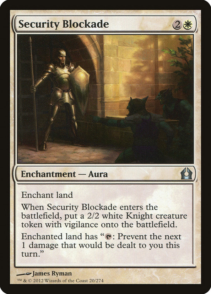 Security Blockade [Return to Ravnica] Magic: The Gathering