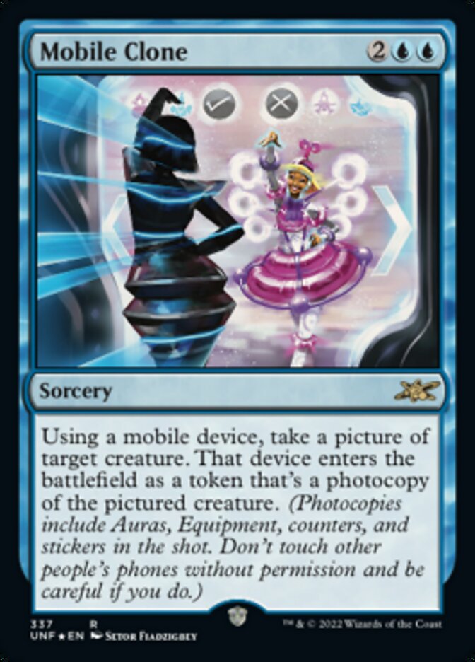 Mobile Clone (Galaxy Foil) [Unfinity] Magic: The Gathering