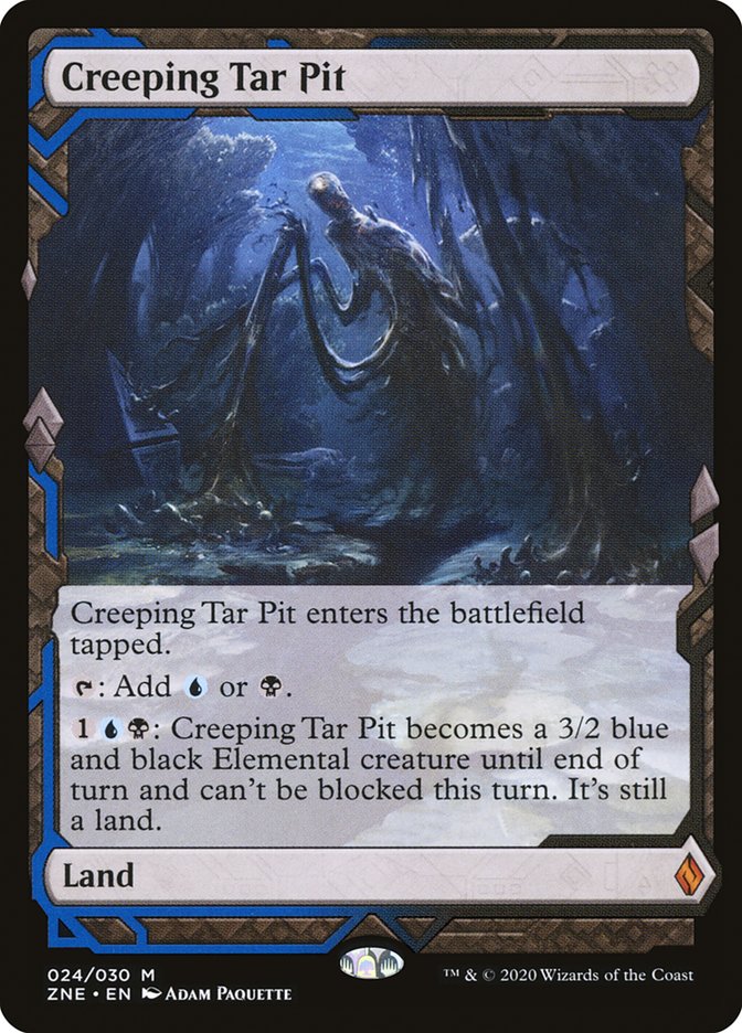 Creeping Tar Pit (Expeditions) [Zendikar Rising Expeditions] Magic: The Gathering