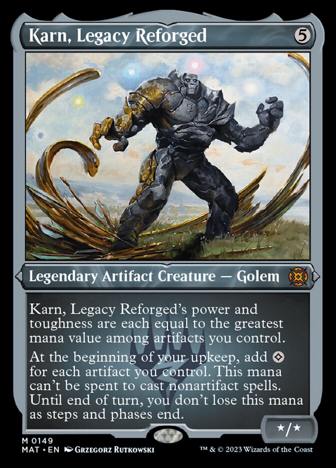 Karn, Legacy Reforged (Foil Etched) [March of the Machine: The Aftermath] Magic: The Gathering