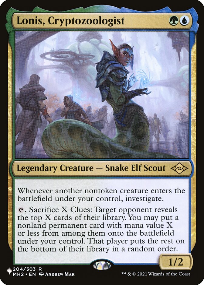 Lonis, Cryptozoologist [The List] Magic: The Gathering