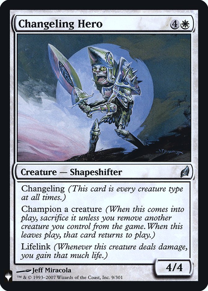 Changeling Hero [Mystery Booster] Magic: The Gathering
