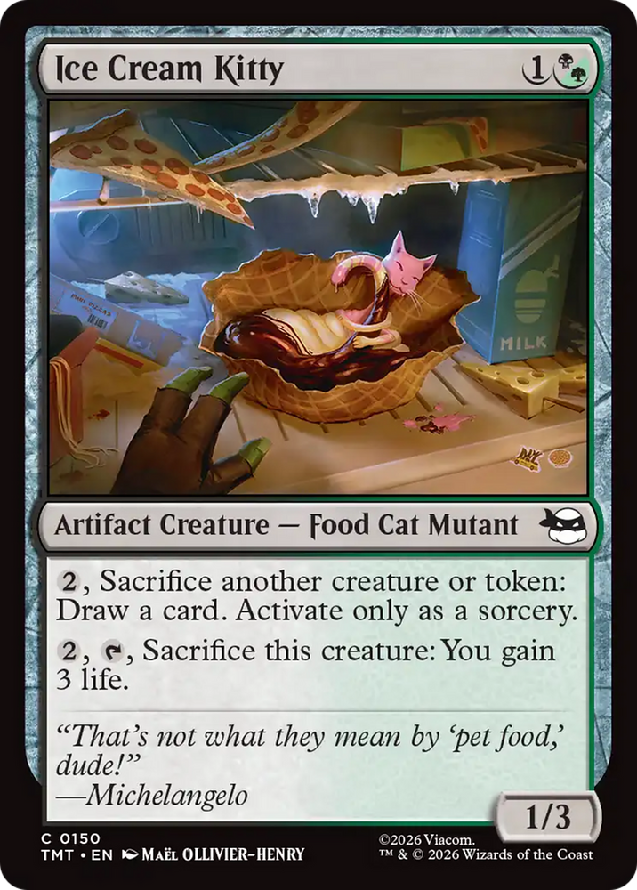 Ice Cream Kitty [Teenage Mutant Ninja Turtles] Magic: The Gathering
