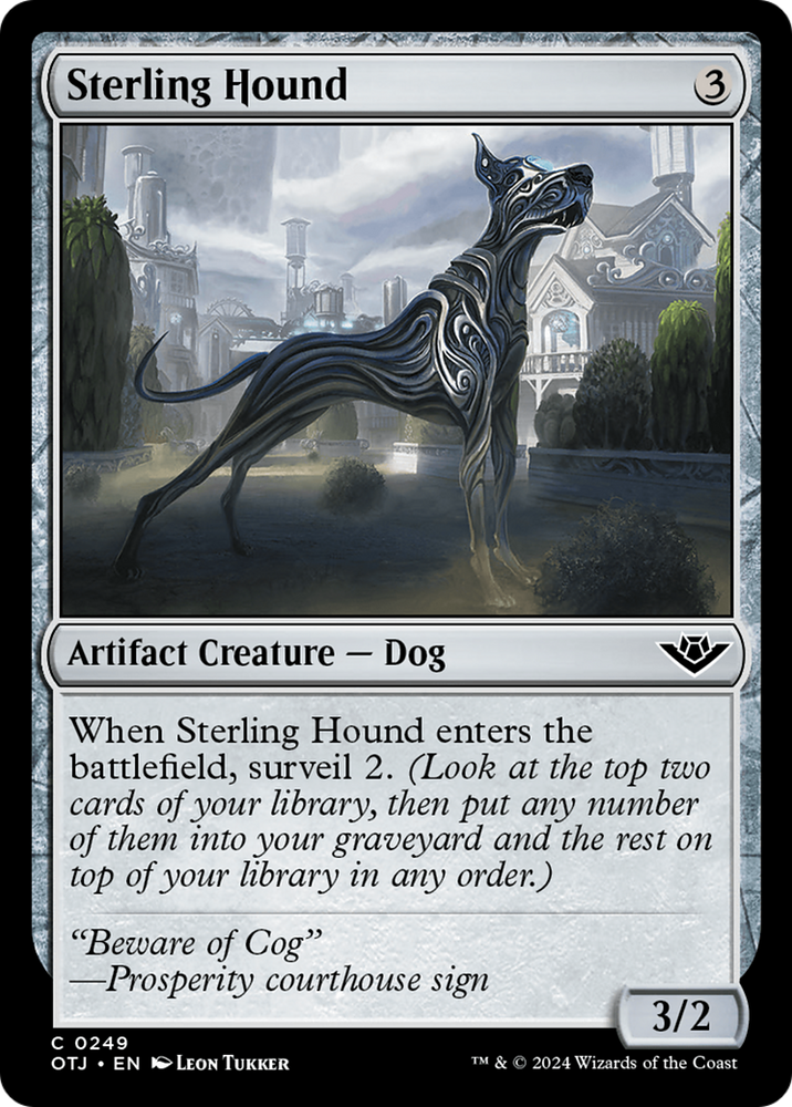 Sterling Hound [Outlaws of Thunder Junction] Magic: The Gathering