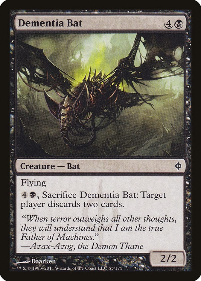 Dementia Bat [New Phyrexia] Magic: The Gathering