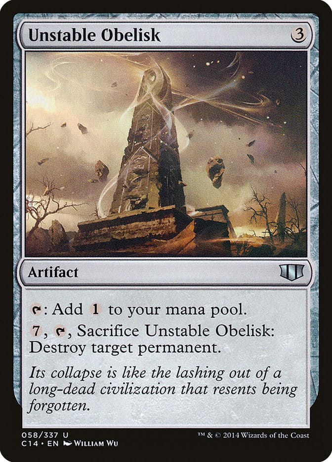 Unstable Obelisk [Commander 2014] Magic: The Gathering