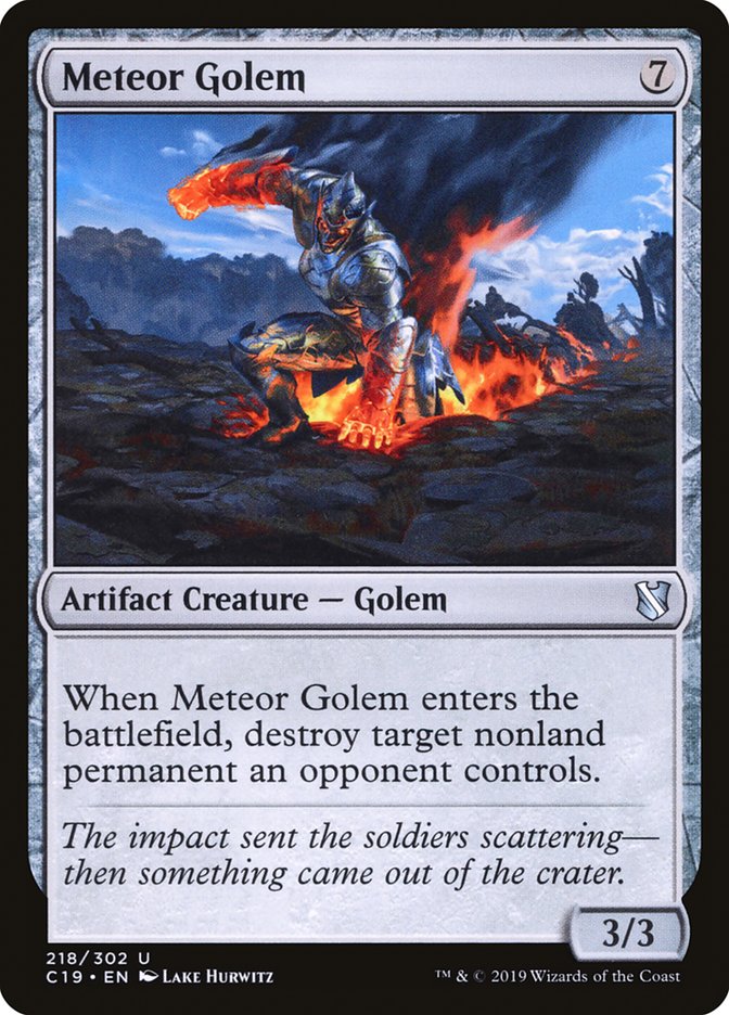 Meteor Golem [Commander 2019] Magic: The Gathering