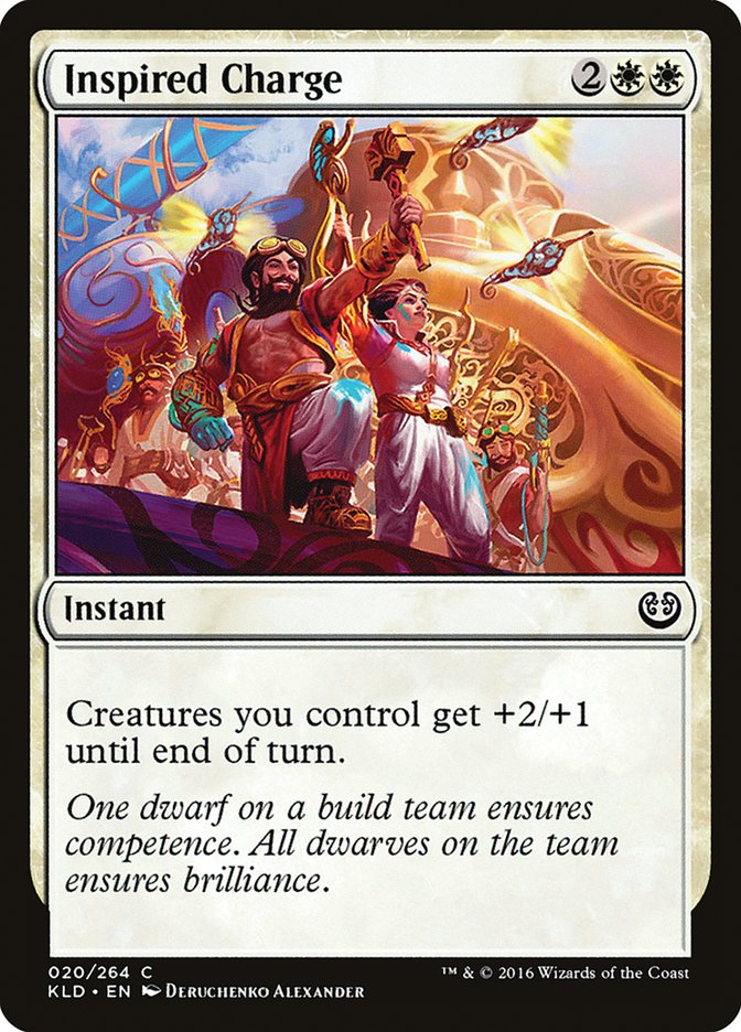 Inspired Charge [Kaladesh] Magic: The Gathering