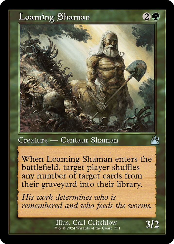 Loaming Shaman (Retro Frame) [Ravnica Remastered] Magic: The Gathering