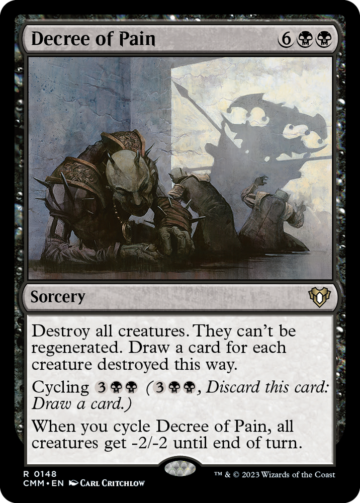 Decree of Pain [Commander Masters] Magic: The Gathering
