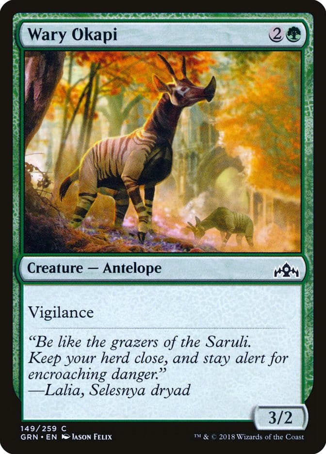 Wary Okapi [Guilds of Ravnica] Magic: The Gathering