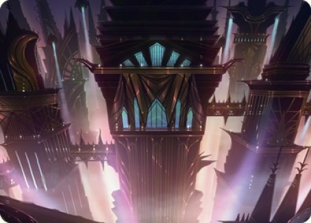 Skybridge Towers Art Card [Streets of New Capenna Art Series] Magic: The Gathering