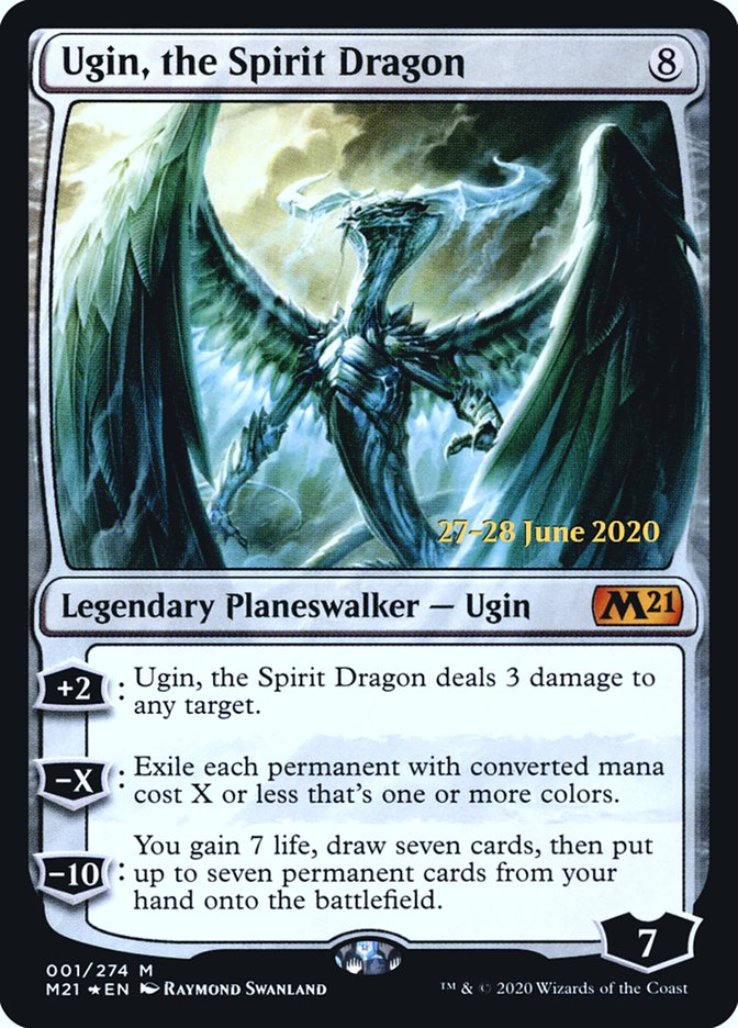 Ugin, the Spirit Dragon [Core Set 2021 Prerelease Promos] Magic: The Gathering
