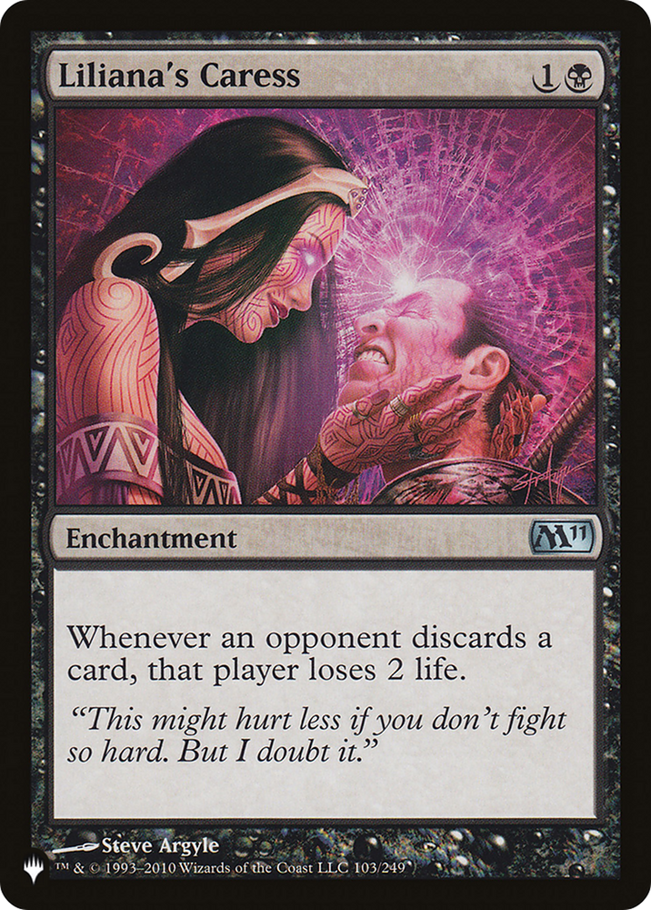 Liliana's Caress [The List] Magic: The Gathering