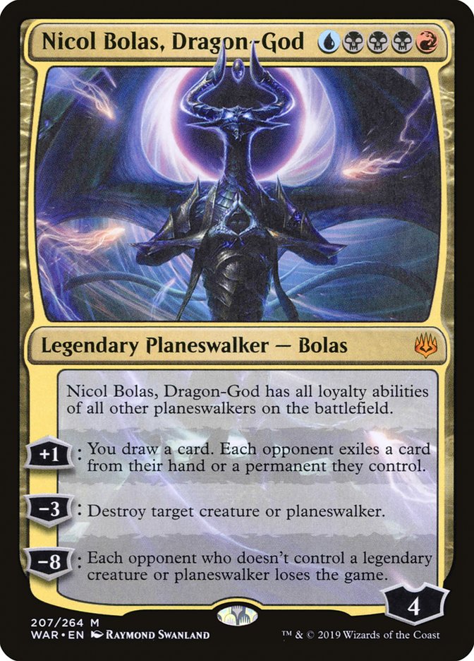 Nicol Bolas, Dragon-God [War of the Spark] Magic: The Gathering