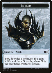 Ob Nixilis of the Black Oath Emblem // Zombie (016/036) Double-Sided Token [Commander 2014 Tokens] Magic: The Gathering