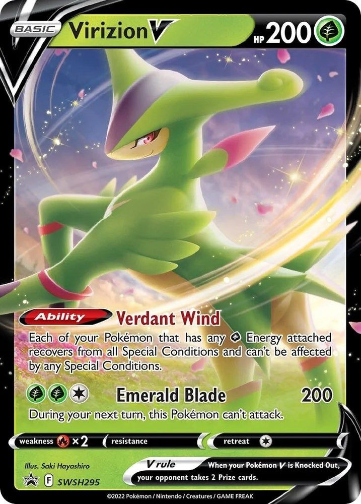 Virizion V (SWSH295) (Jumbo Card) [Sword & Shield: Black Star Promos] Pokémon