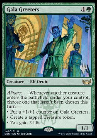 Gala Greeters (Promo Pack) [Streets of New Capenna Promos] Magic: The Gathering