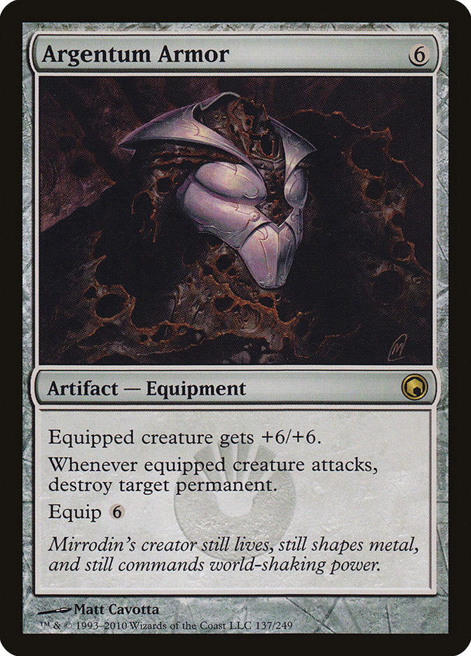 Argentum Armor [Scars of Mirrodin] Magic: The Gathering