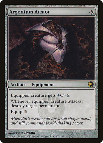 Argentum Armor [Scars of Mirrodin] Magic: The Gathering