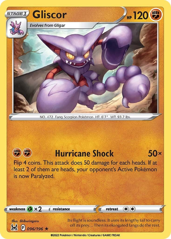 Gliscor (096/196) [Sword & Shield: Lost Origin] Pokémon