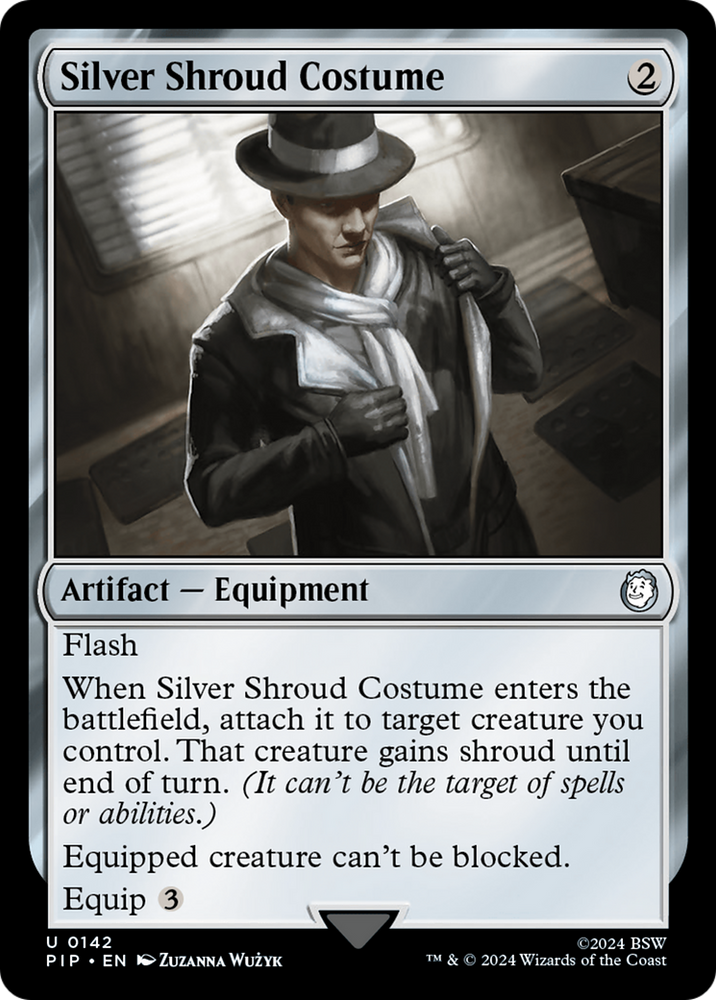 Silver Shroud Costume [Fallout] Magic: The Gathering