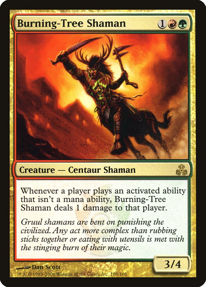 Burning-Tree Shaman [Guildpact] Magic: The Gathering