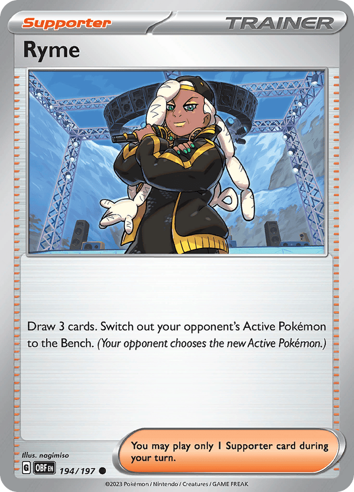 Ryme (194/197) [Scarlet & Violet: Obsidian Flames] - Pokemon Cards For Your TCG Needs!