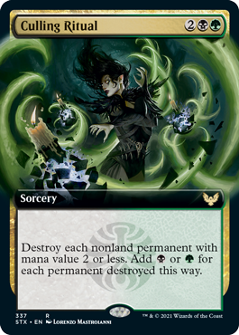 Culling Ritual (Extended Art) [Strixhaven: School of Mages] Magic: The Gathering