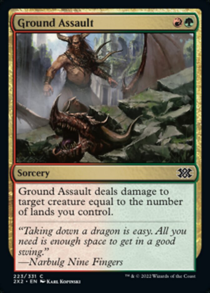 Ground Assault [Double Masters 2022] Magic: The Gathering