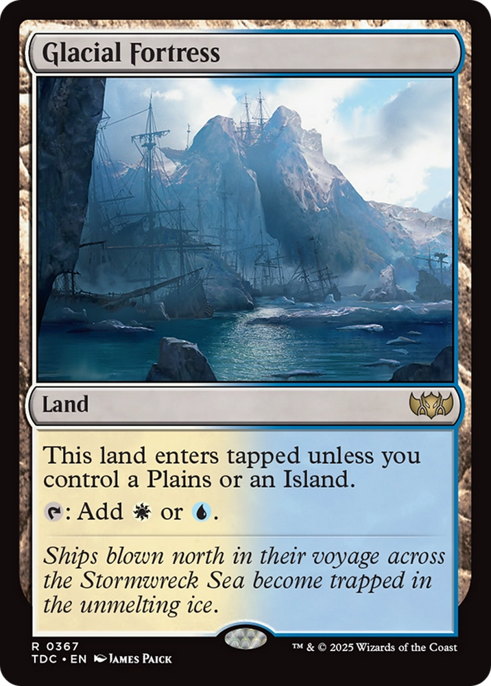 Glacial Fortress [Tarkir: Dragonstorm Commander] Magic: The Gathering
