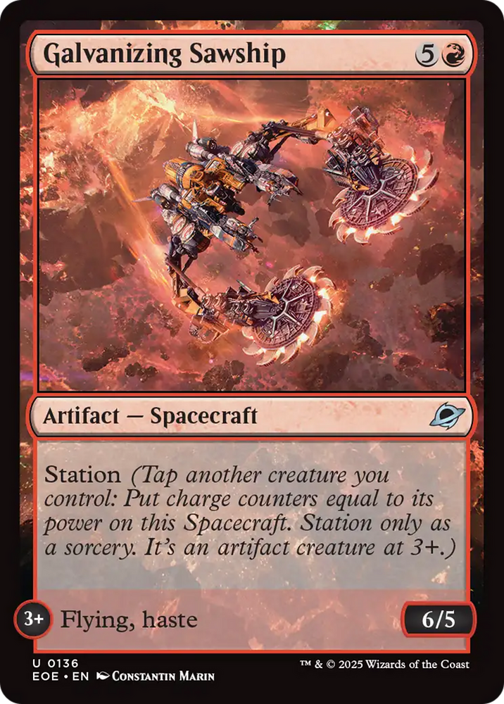 Galvanizing Sawship [Edge of Eternities] Magic: The Gathering