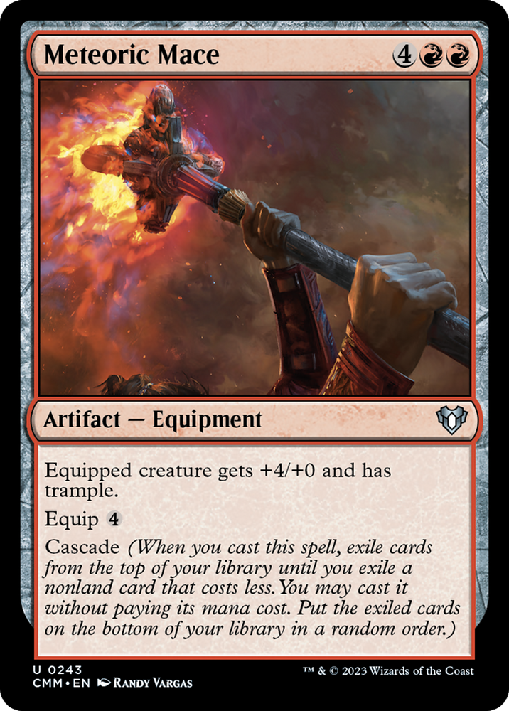 Meteoric Mace [Commander Masters] Magic: The Gathering