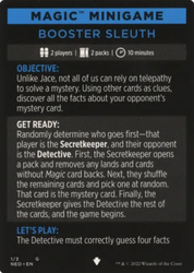 Booster Sleuth (Magic Minigame) [Kamigawa: Neon Dynasty Minigame] Magic: The Gathering