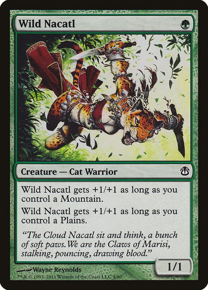 Wild Nacatl [Duel Decks: Ajani vs. Nicol Bolas] Magic: The Gathering