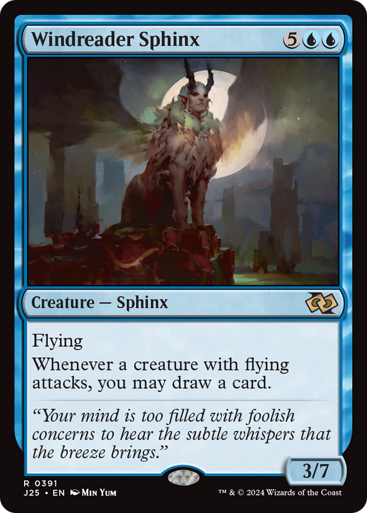 Windreader Sphinx [Foundations Jumpstart] Magic: The Gathering