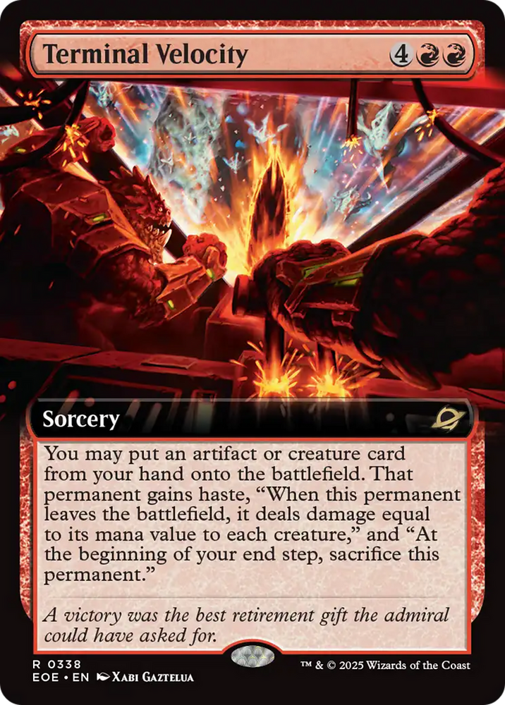 Terminal Velocity (Extended Art) [Edge of Eternities] Magic: The Gathering