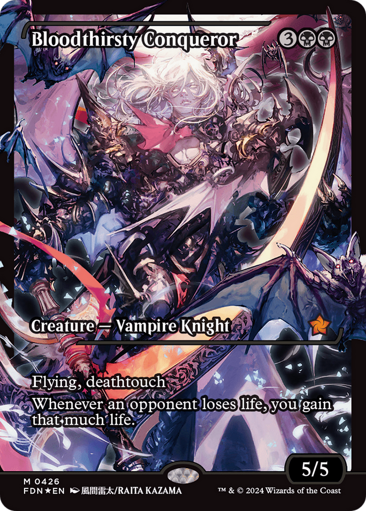 Bloodthirsty Conqueror (Showcase) [Foundations] Magic: The Gathering